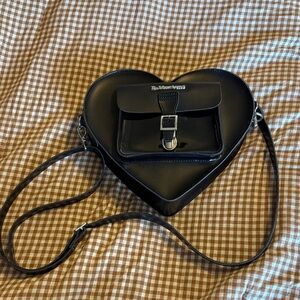 Dr. Martens Black Heart Crossbody Bag